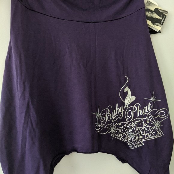 Royal Purple Phat Strapless Tank Brand New - Picture 1 of 4